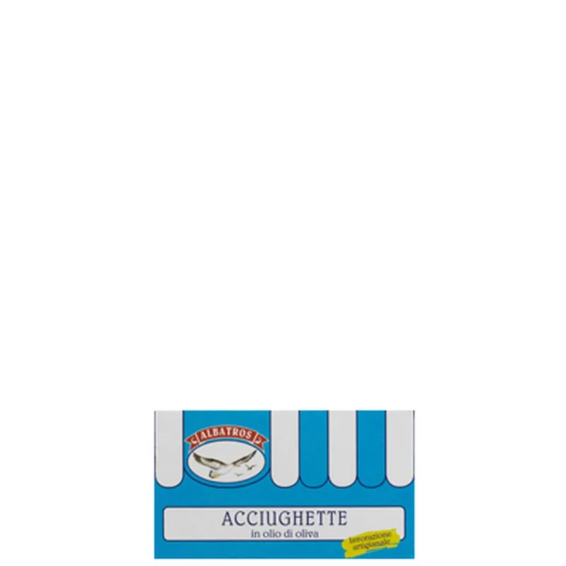 Acciughette in Olio Oliva, prodotto DPF