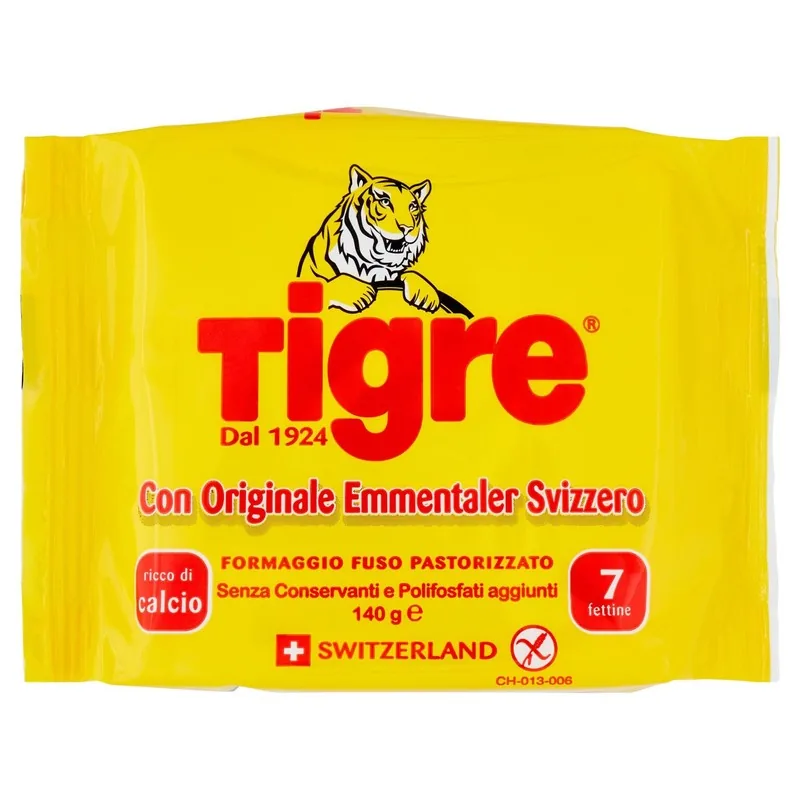 Fettine Emmentaler Tigre (7 Fette), prodotto DPF