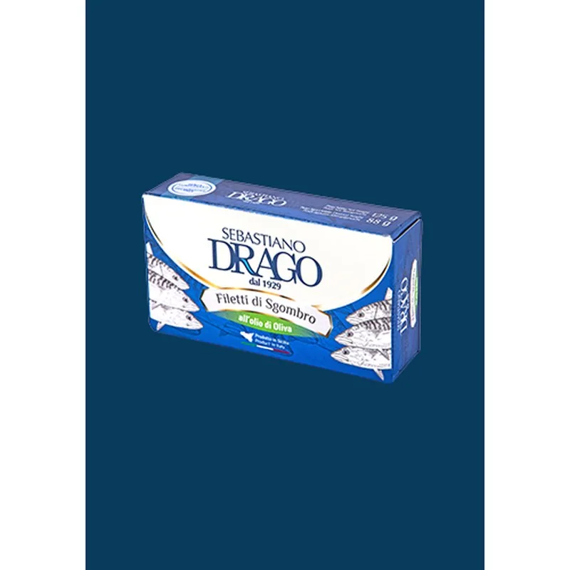 Filetti di Sgombro O.o. Drago, prodotto DPF