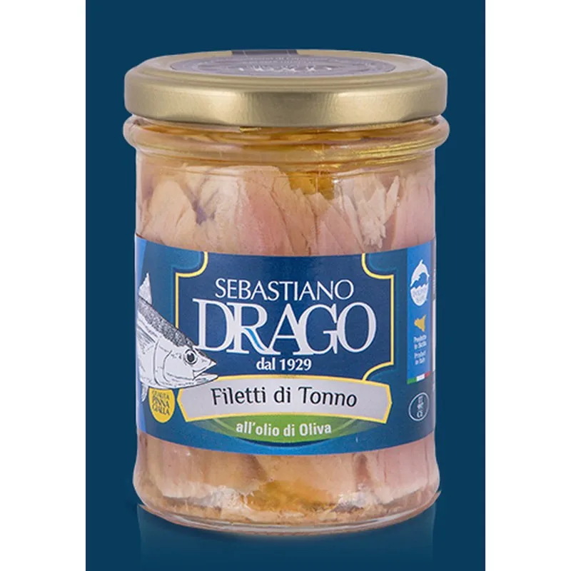 Filetti di Tonno O.o. Drago, prodotto DPF