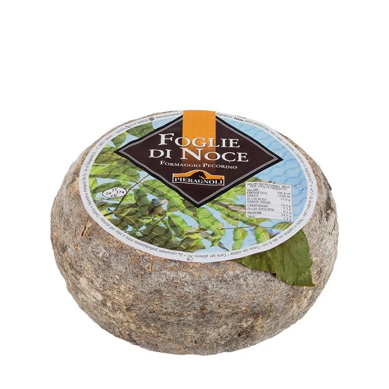 Formaggio Pecorino Stagionato in Foglie di Noce, prodotto DPF