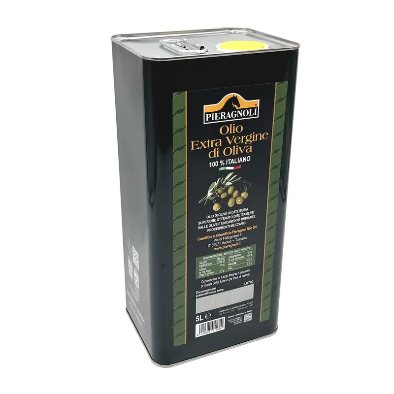 Olio Oliva Extraverg. Latta Pierag, prodotto DPF