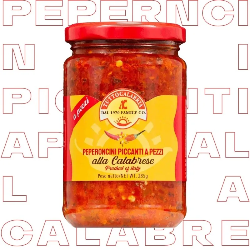 Peperoncini A Pezzi Tutto Calabria, prodotto DPF