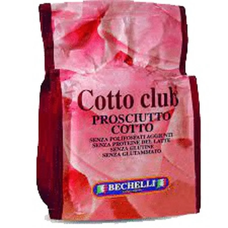 Prosciutto Cotto Club METà Bechelli, prodotto DPF