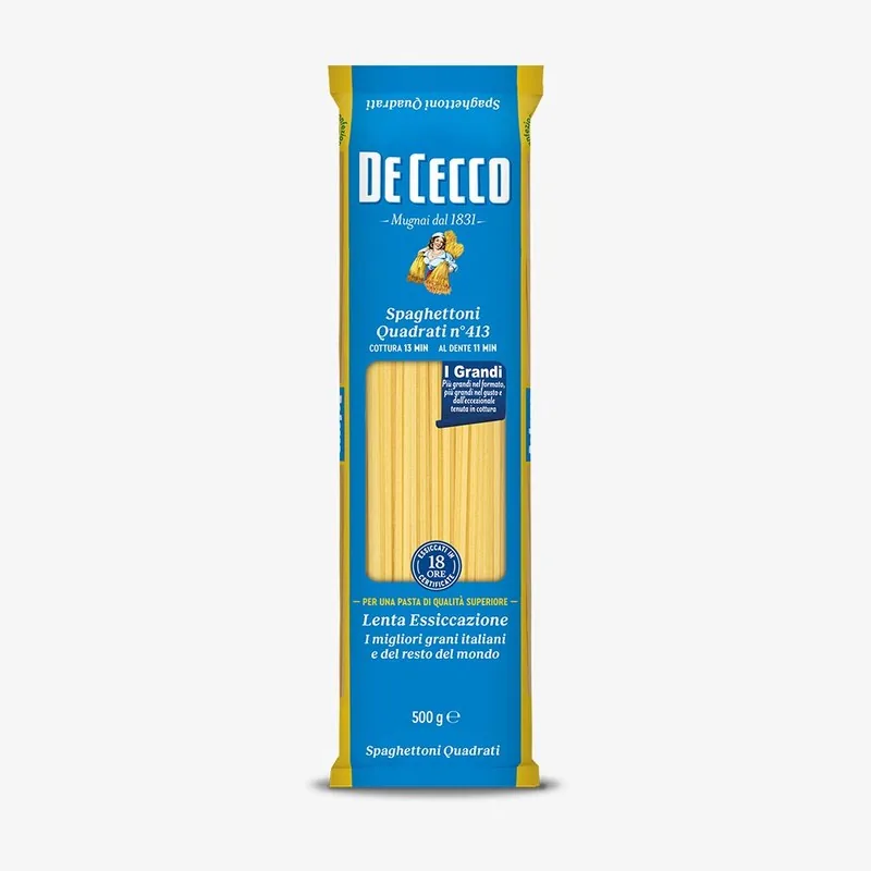 Spaghettoni Quadrati N°513 De Cecco, prodotto DPF