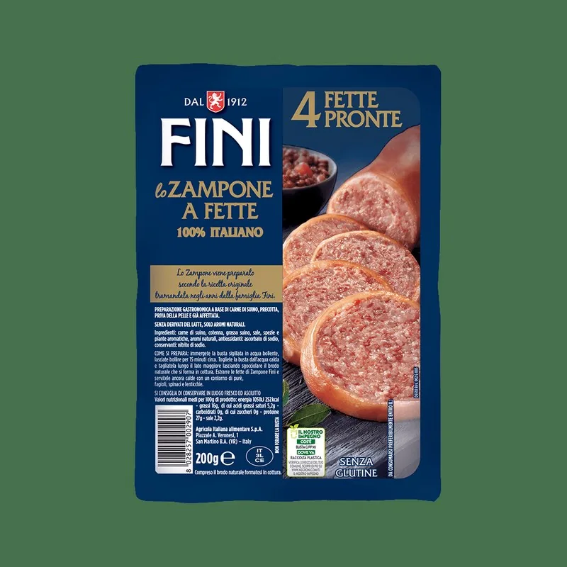 Zampone Fette Fini, prodotto DPF