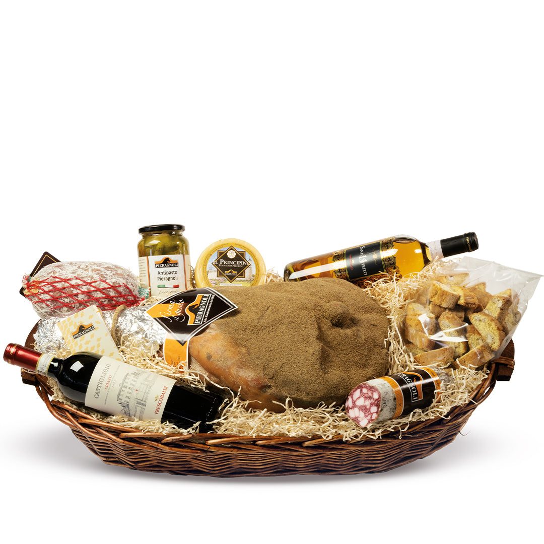 Cesta Toscana: cesta regalo personalizzata con prodotti tipici toscani