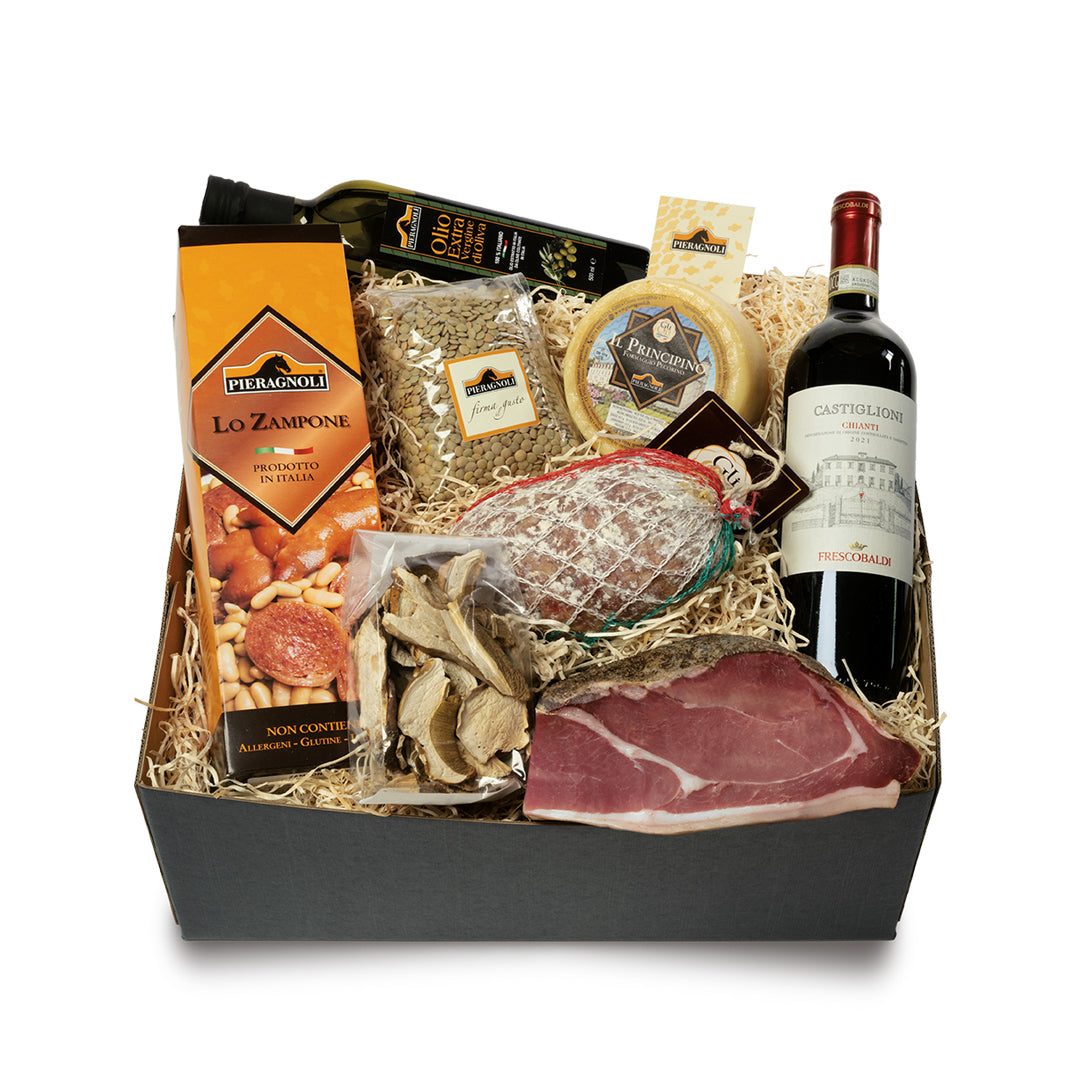 Confezione Casolare: confezione regalo personalizzata con prodotti tipici toscani