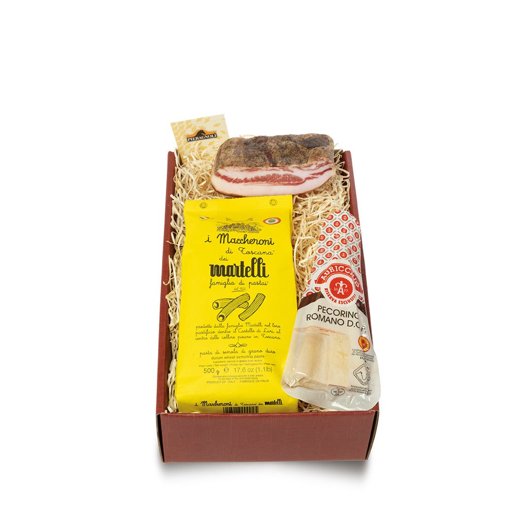 Confezione Romana: confezione regalo personalizzata con prodotti tipici toscani
